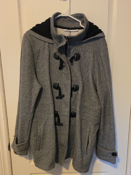 Ricki's Jackets & Blazers - Ricki's Gray Toggle Hooded Pea Coat